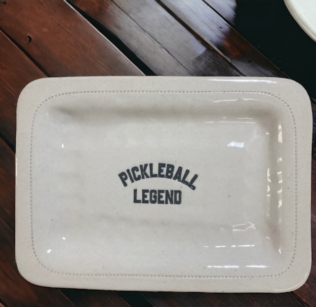 Pickleball legend - porcelain dish.