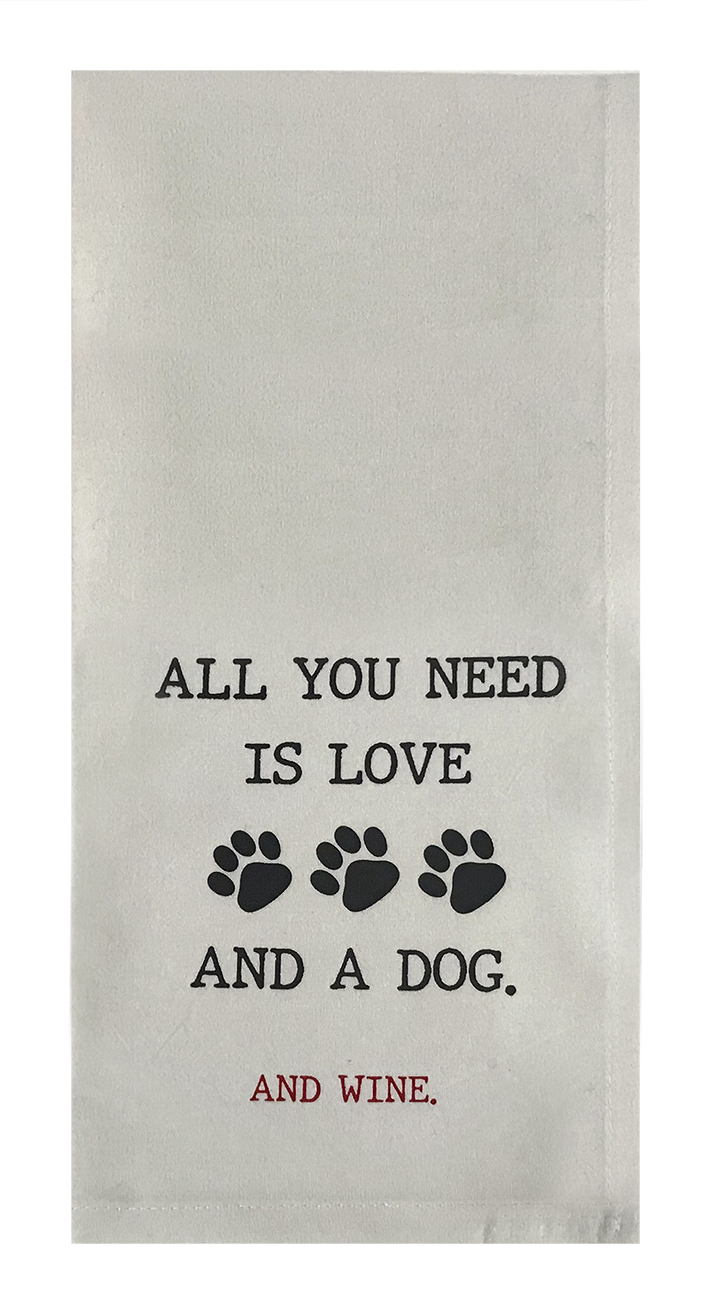 All You Need Is Love And A Dog. And Wine.