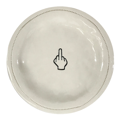 Middle Finger- Porcelain Round