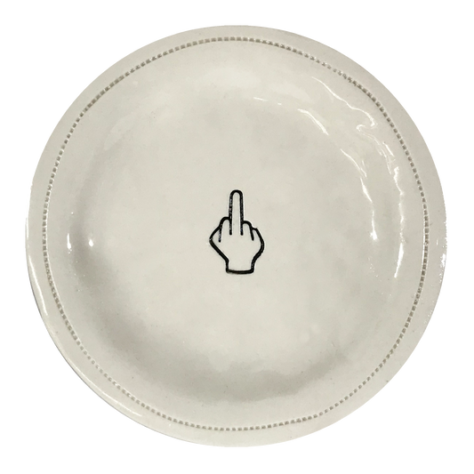 Middle Finger- Porcelain Round