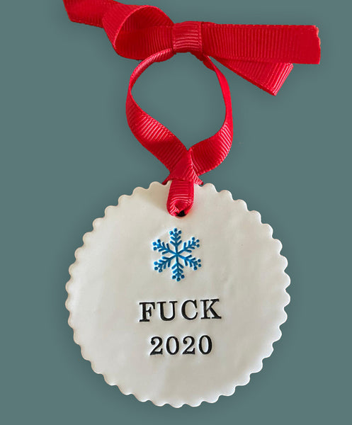 FUCK 2020 -3" Porcelain Tag 6 pcs