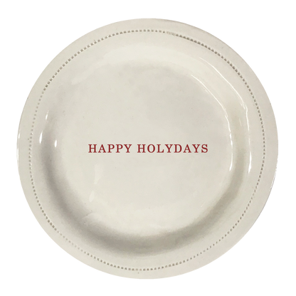 Happy Holidays.-Porcelain Round