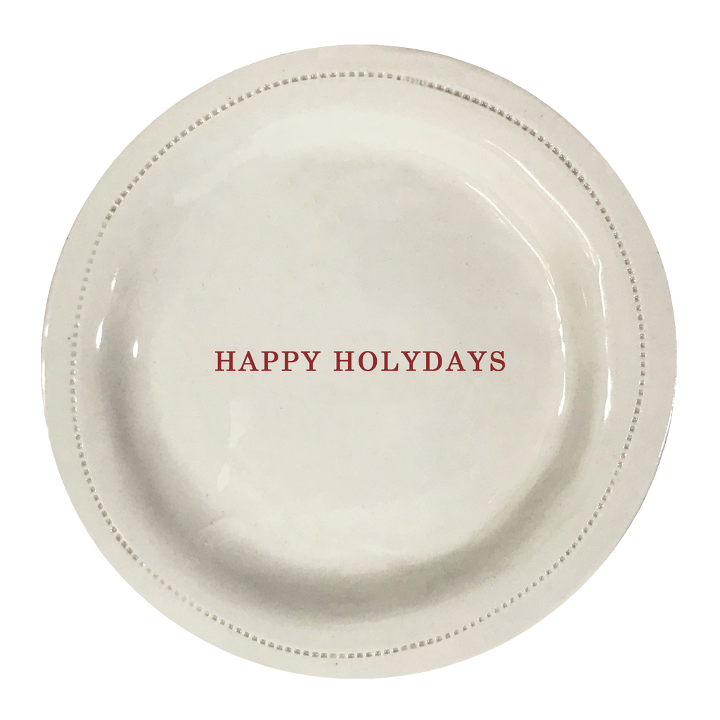 Happy Holidays.-Porcelain Round