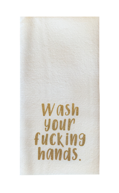 Wash Your Fucking Hands. - Disposable Guest Towels