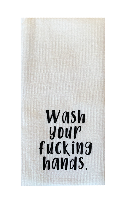 Wash Your Fucking Hands. - Disposable Guest Towels