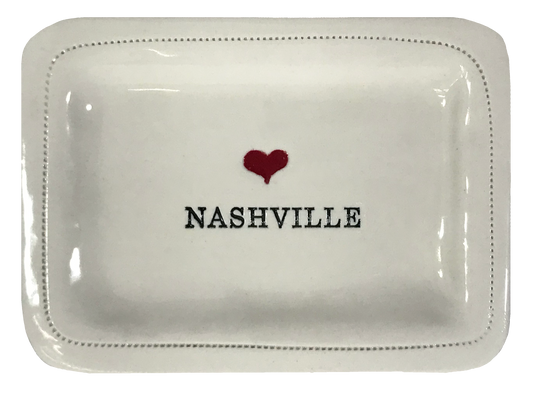 CUSTOM - Nashville  - 4x6 Porcelain Dish