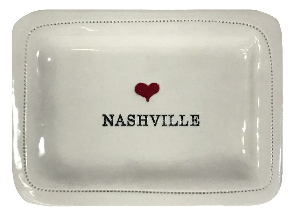 CUSTOM - Nashville  - 4x6 Porcelain Dish