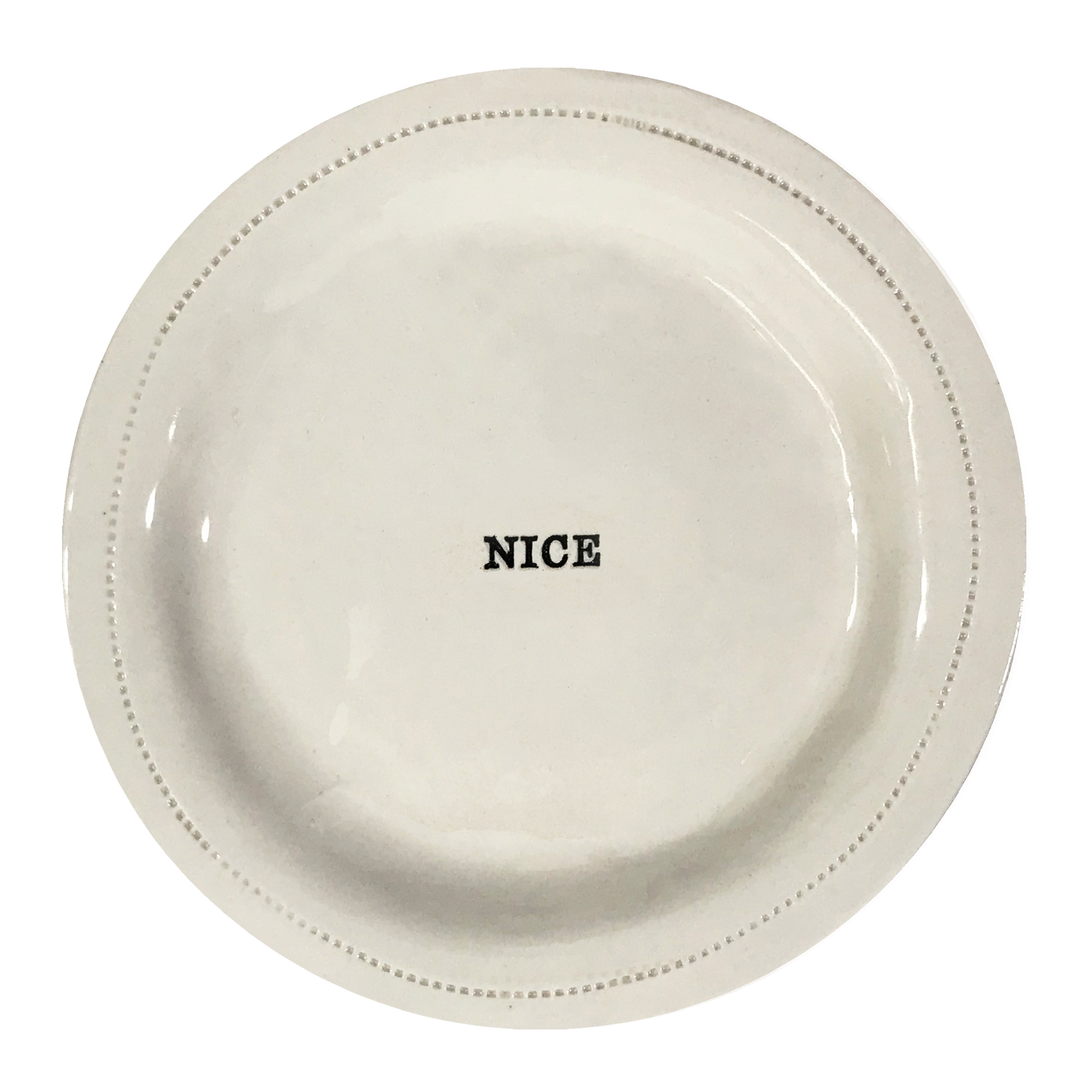 Nice.-  6" Porcelain Round Dish