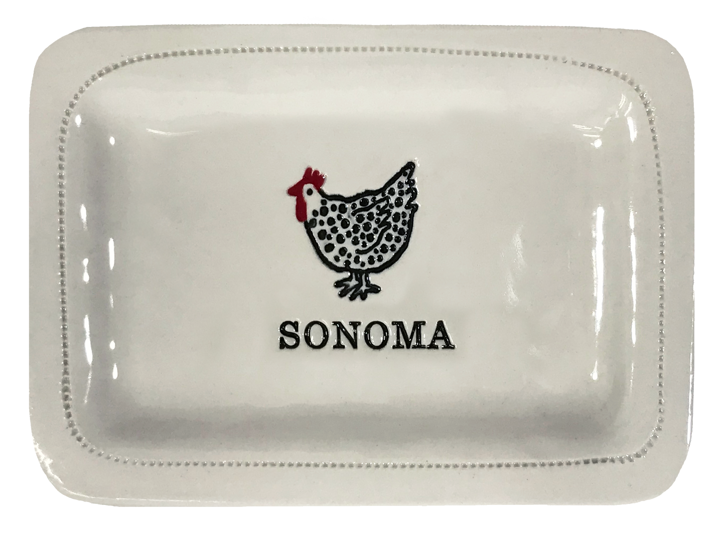 CUSTOM- Sonoma w/chicken.-4x6 Custom Porcelain