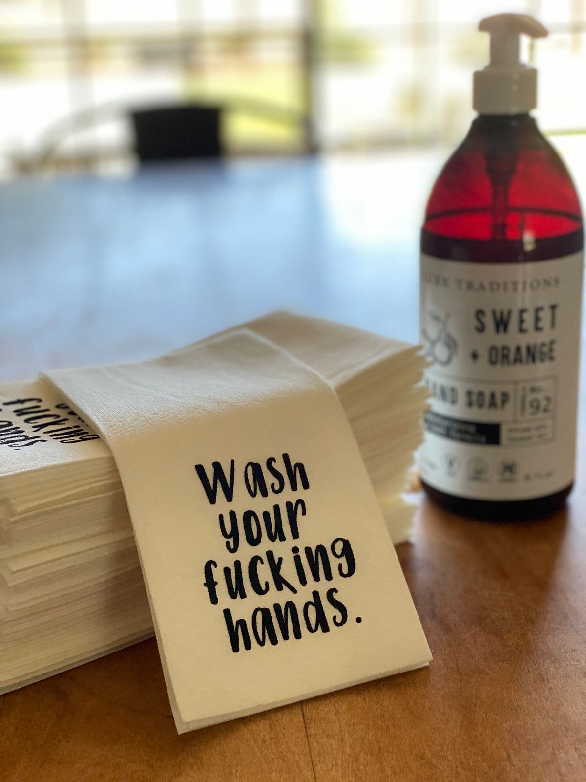 Wash Your Fucking Hands. - Disposable Guest Towels